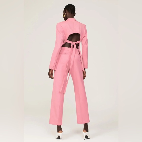 Thebe Magugu Jackets & Blazers - Thebe Magugu Pink Backless Jacket